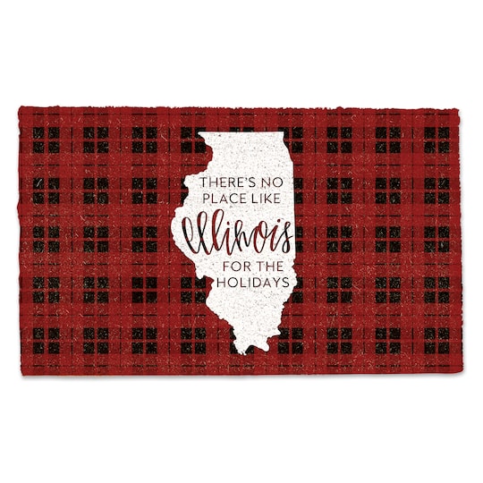 Illinois For the Holidays Doormat